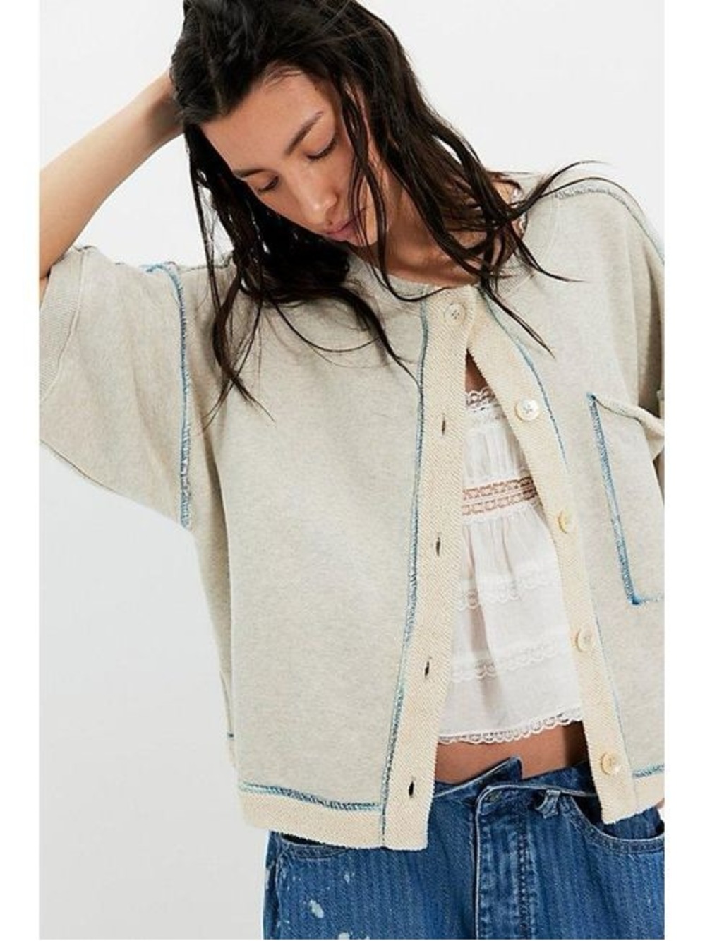 NWT! FP Free People Matilda Sweatshirt Sz Small